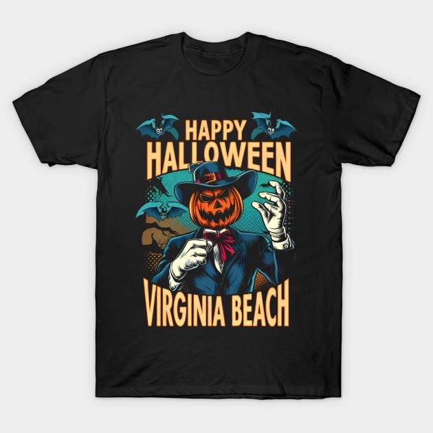 Virginia Beach Halloween T-Shirt by Americansports